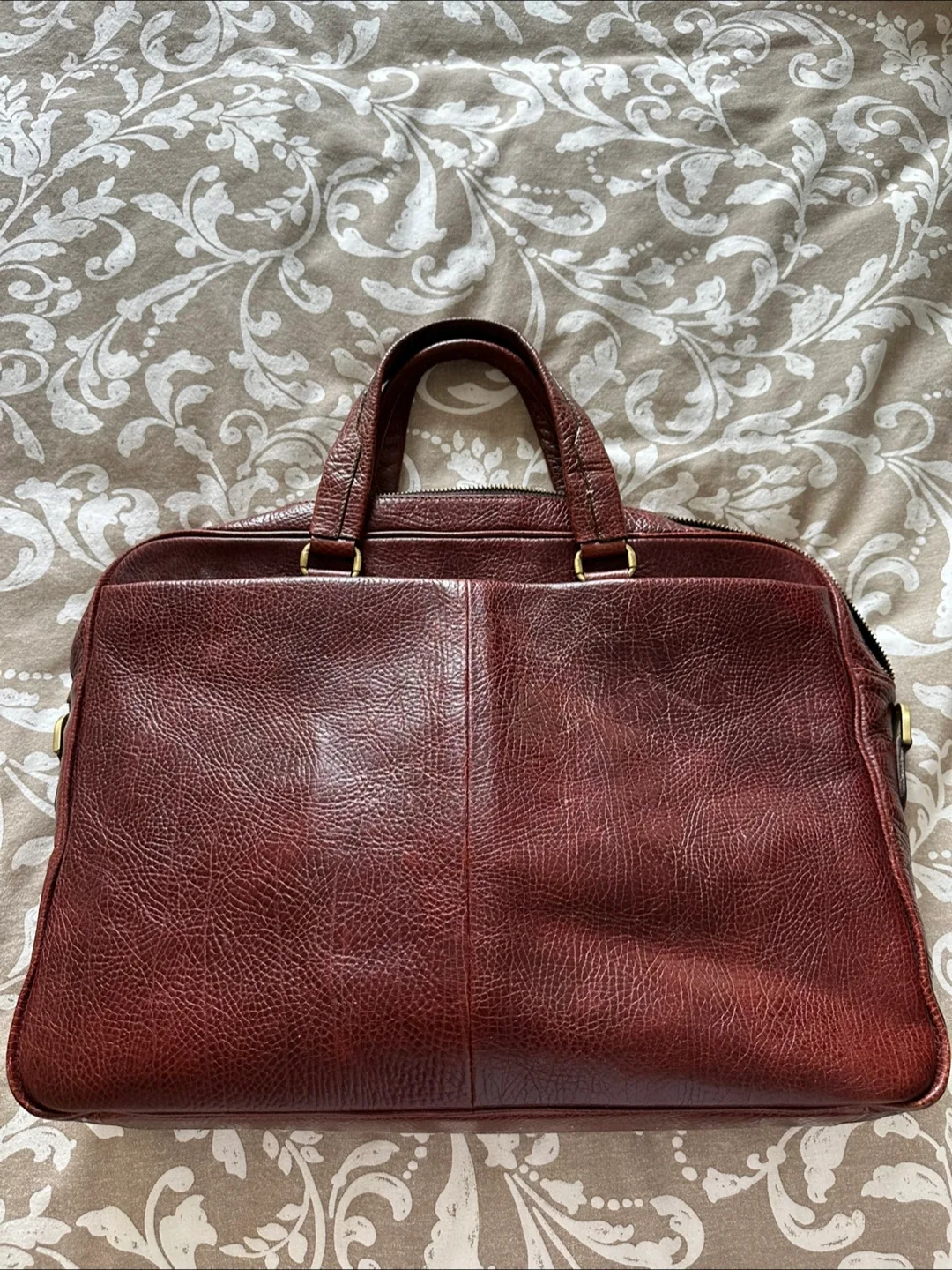 Brown Genuine Leather Briefcase image indicator(2)