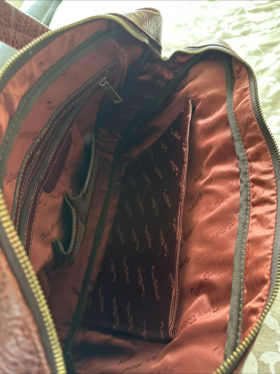 Brown Genuine Leather Briefcase image indicator(3)