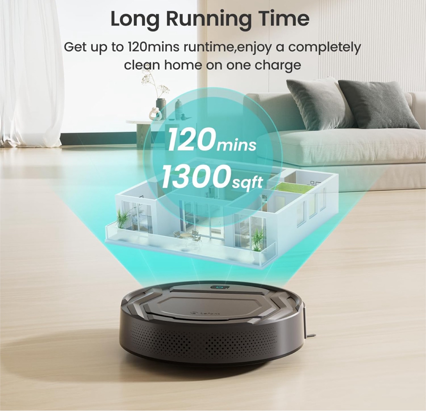 Robot Vacuum Cleaner - Black - photo 4