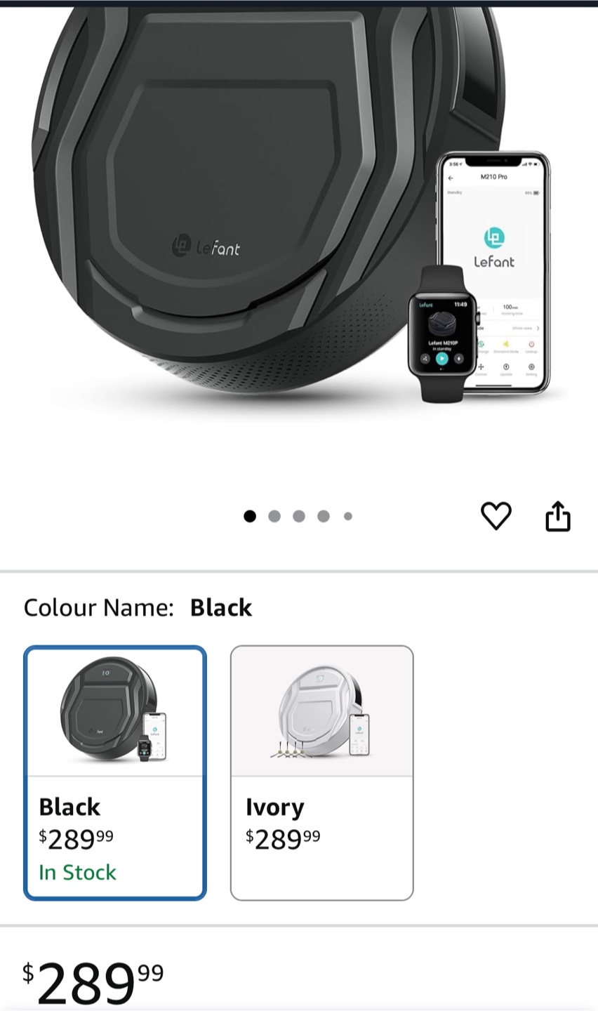 Robot Vacuum Cleaner - Black - photo 5
