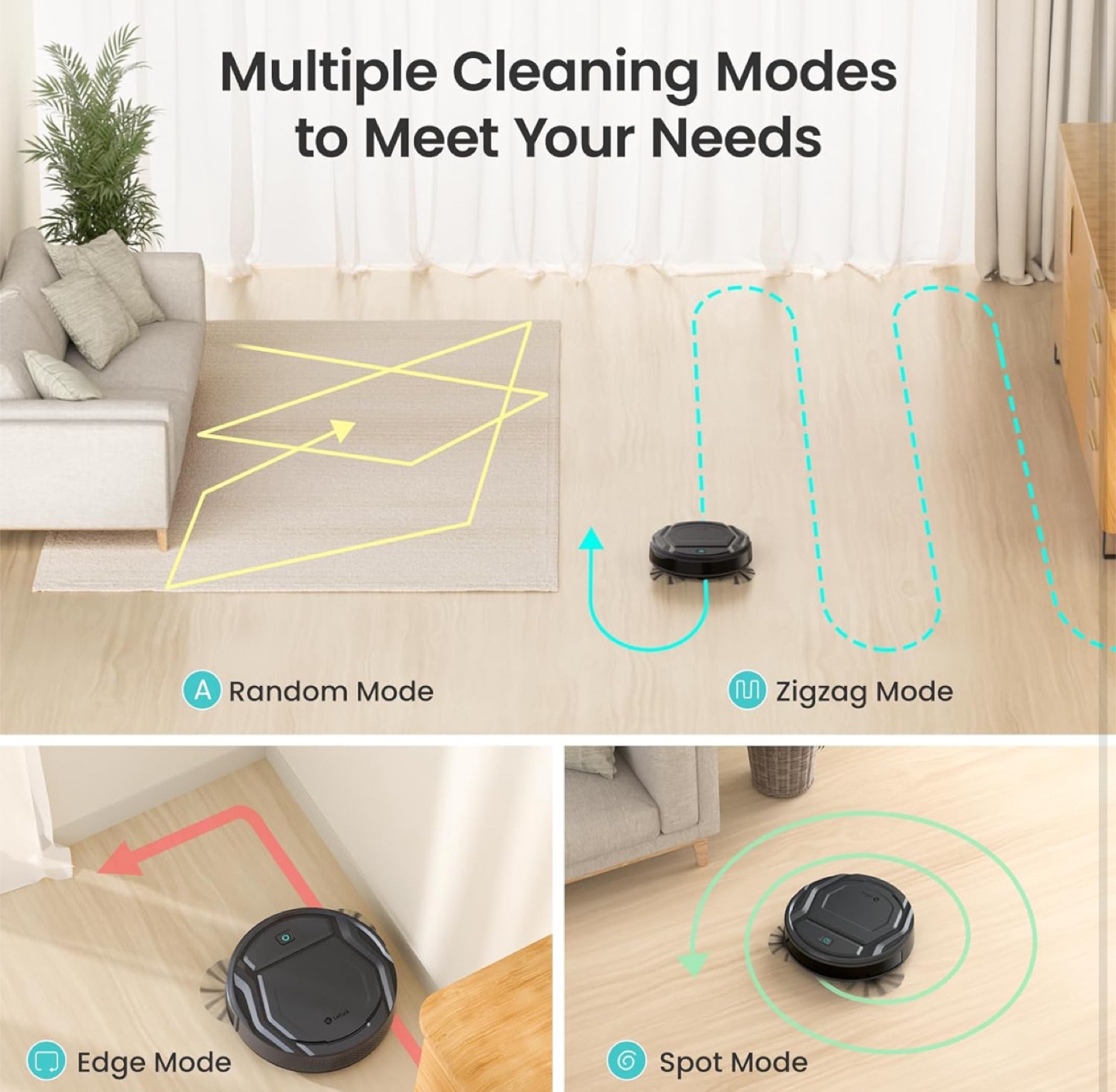 Robot Vacuum Cleaner - Black - photo 3