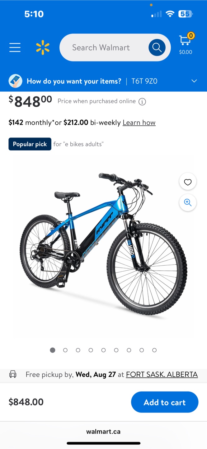 Hyper E-Ride Electric Mountain Bike