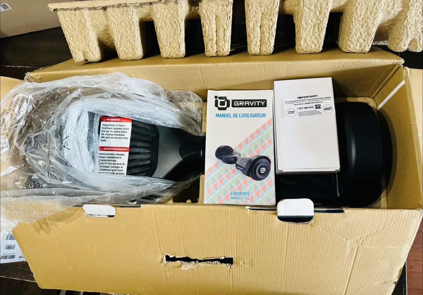 Gravity X3 Electric Hoverboard - New in Box thumbnail