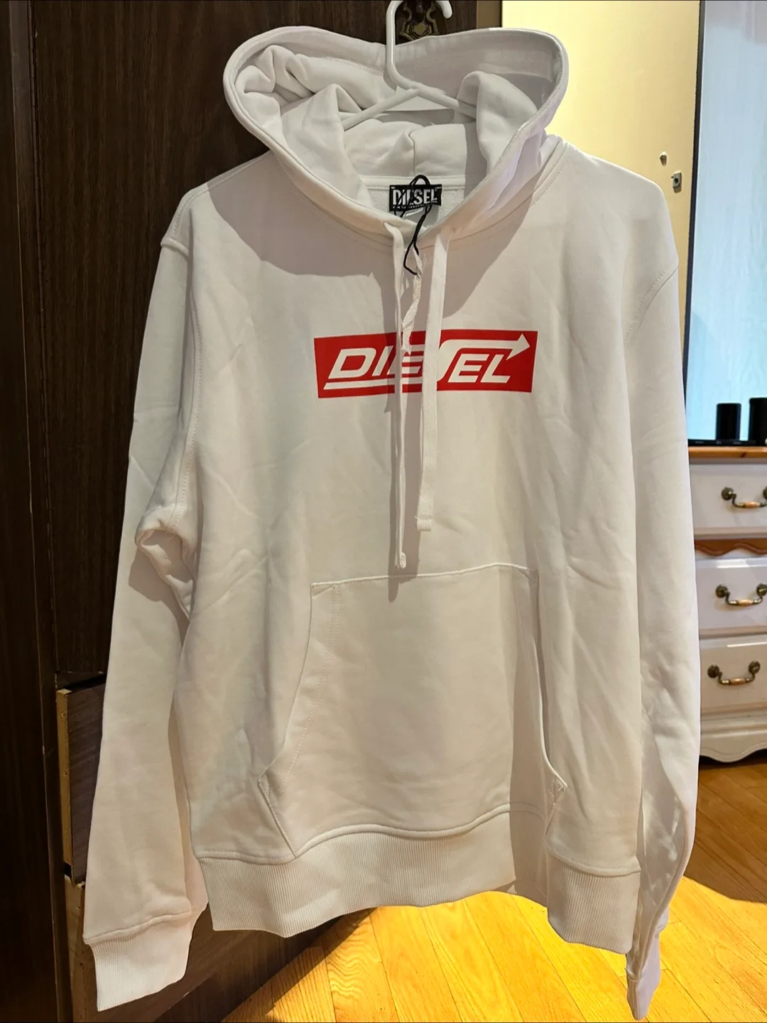 Diesel White Hoodie thumbnail