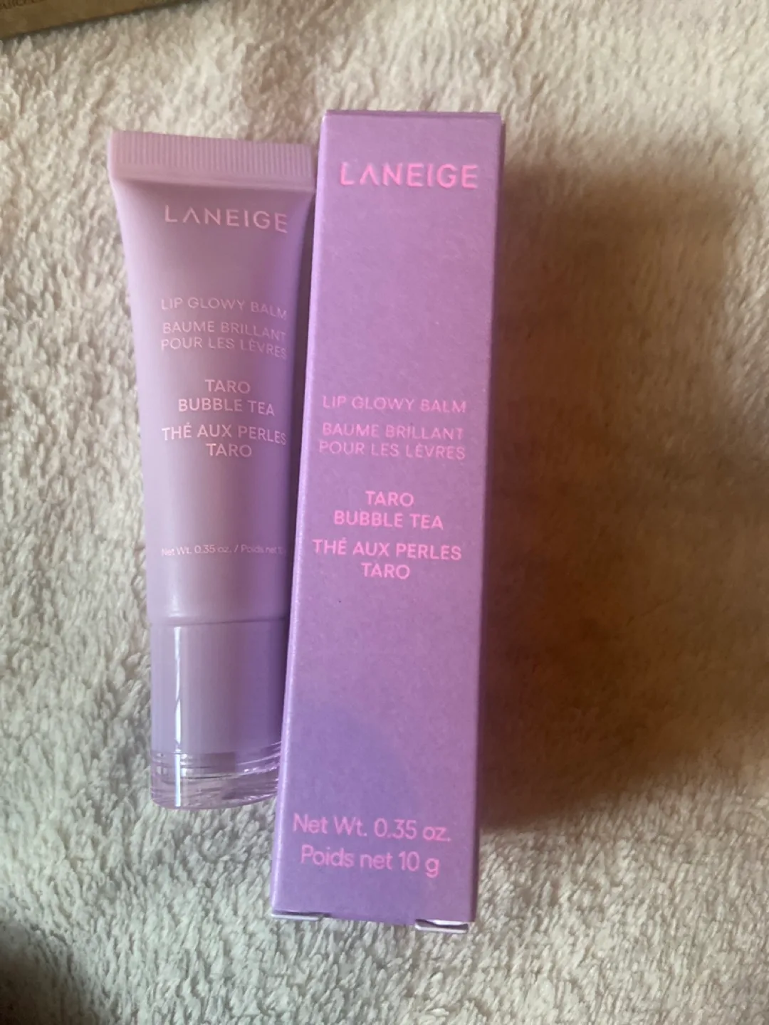 Laneige Lip Glowy Balm - Taro Bubble Tea thumbnail