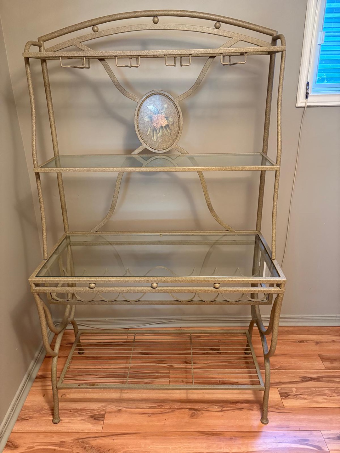 Metal & Glass Bakers Rack