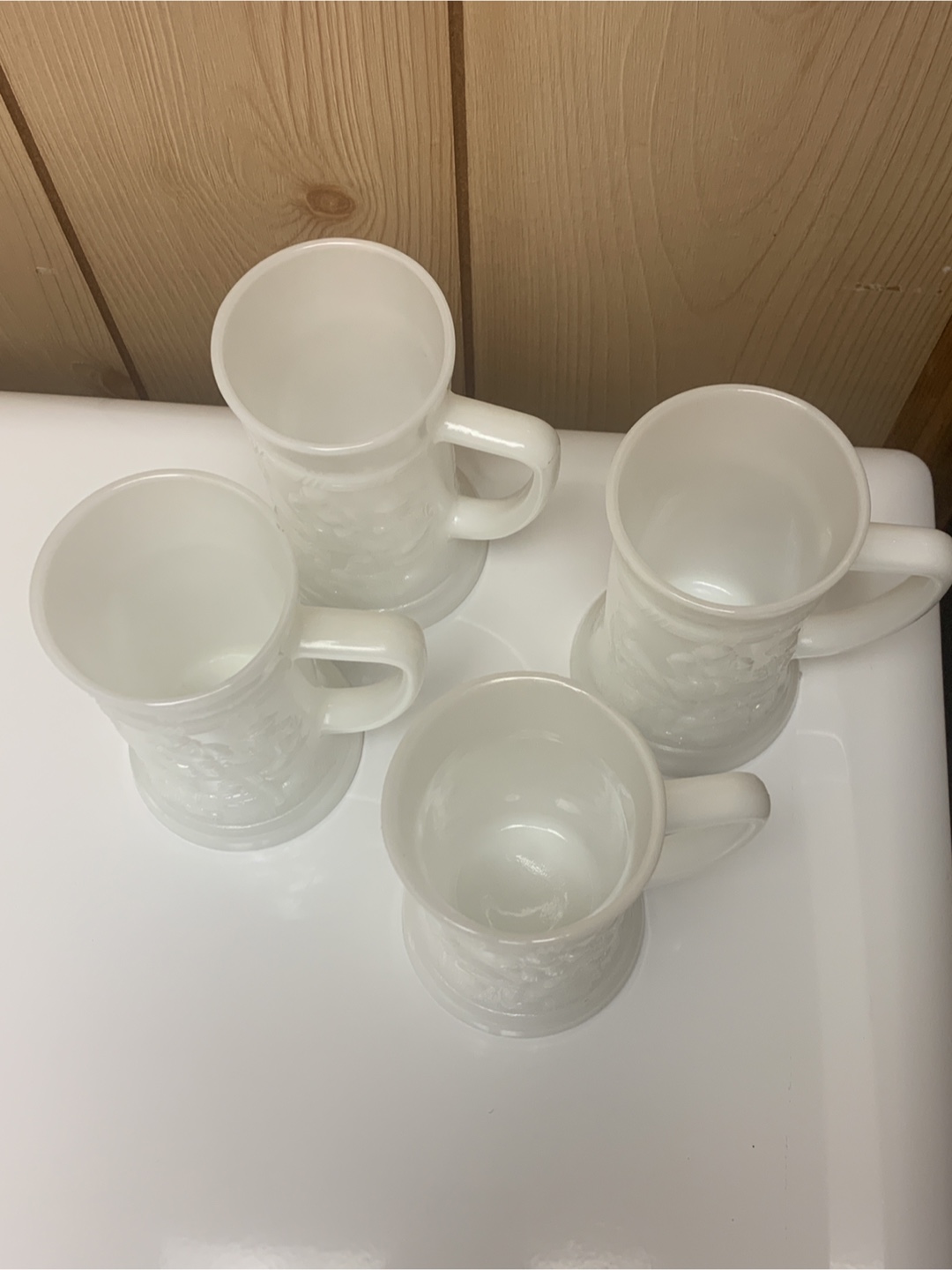 Vintage Milk Glass Mugs - Set of 4 - photo 2