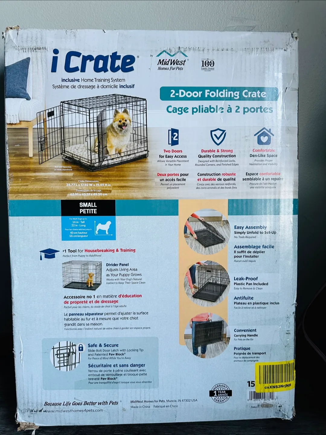 MidWest Folding Dog Crate - Small-NEW thumbnail