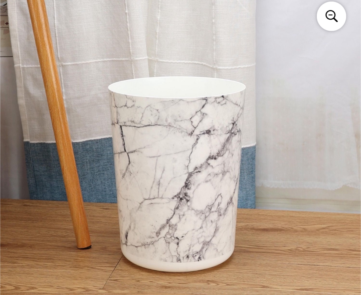3 Trash Cans - Marble x2 & Stainless Steel - photo 2