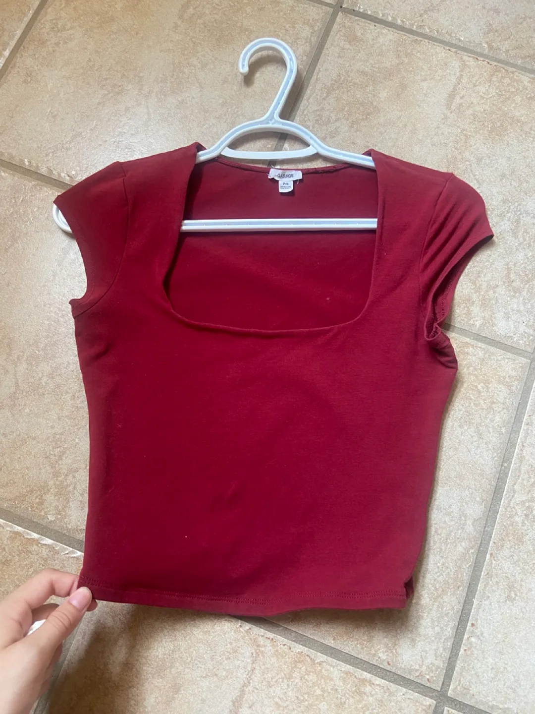 Garage Portia Square Neckline T Shirt - Size P/S thumbnail