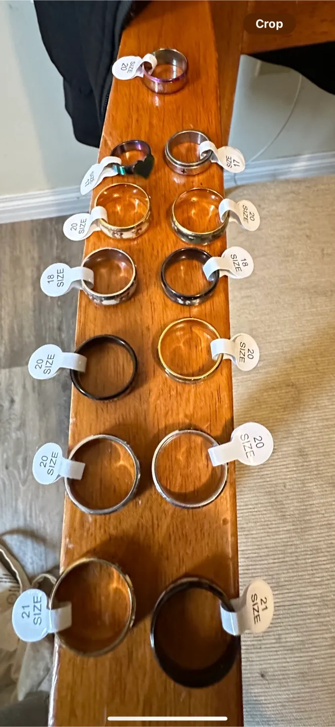 Assorted Rings Size 17-21 image indicator(4)