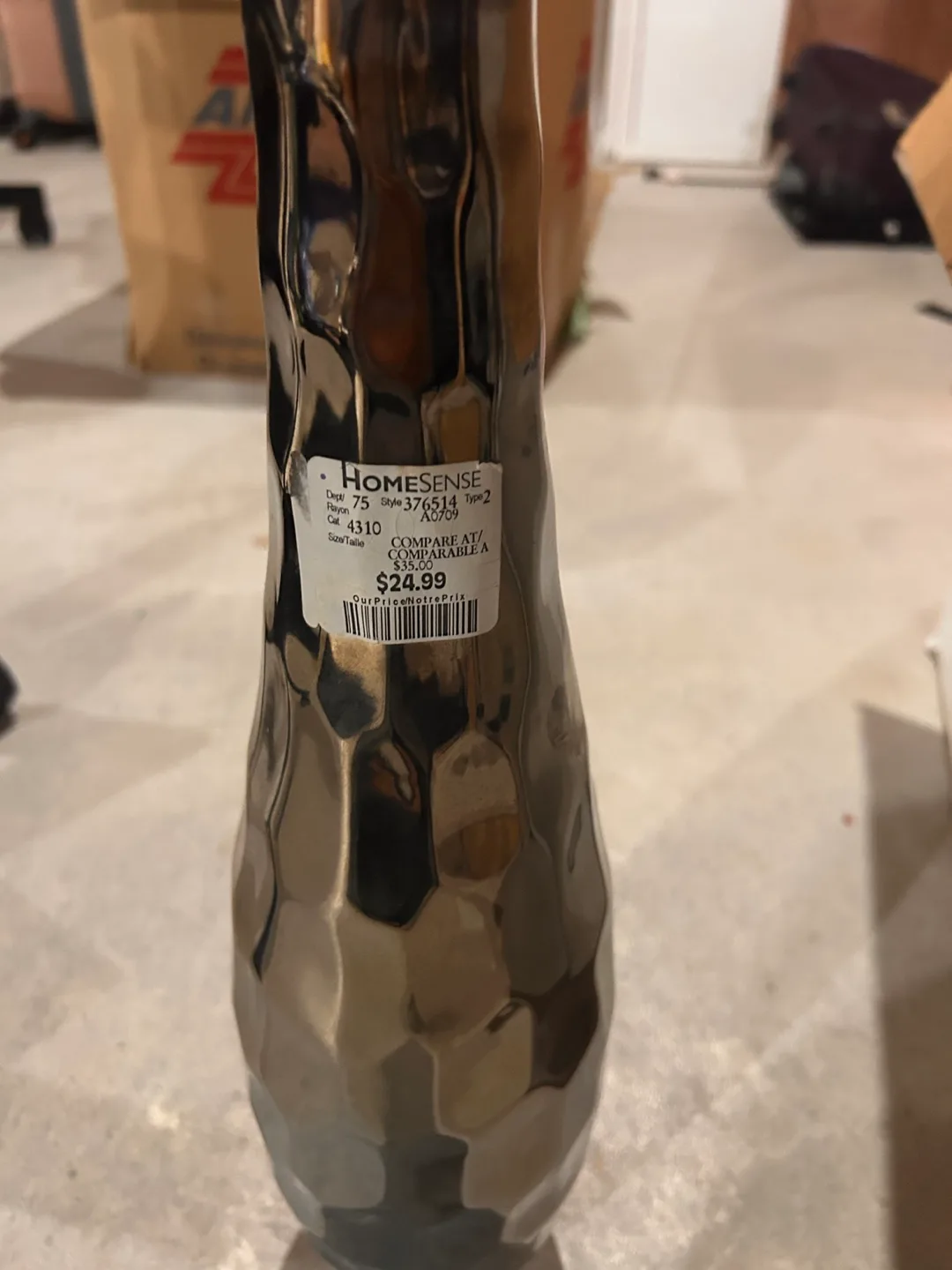 Homesense Silver Vase image indicator(3)