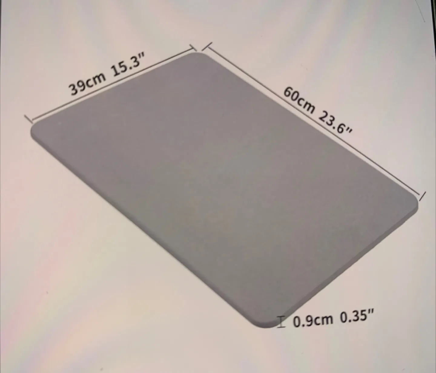 Set of 2 Stone Mats - 23.6" x 15.3" thumbnail
