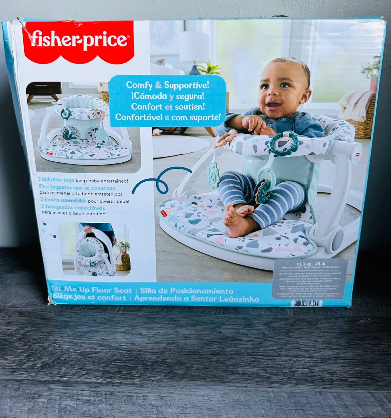 Fisher-Price Sit-Me-Up Floor Seat - Pacific Pebble thumbnail