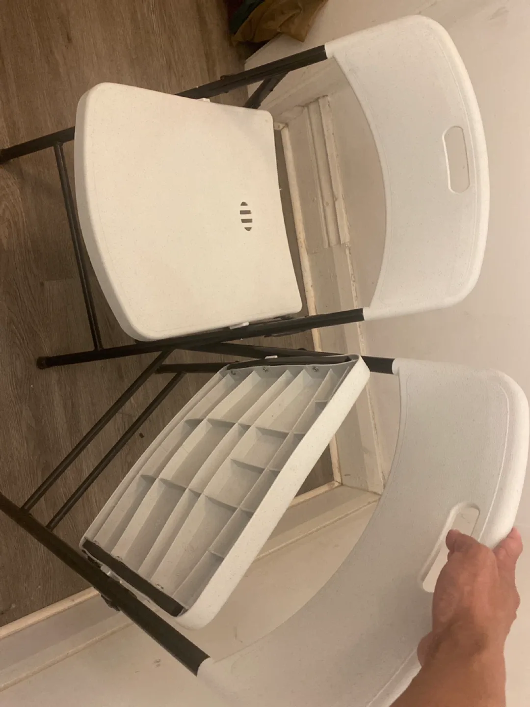 2 White Folding Chair thumbnail
