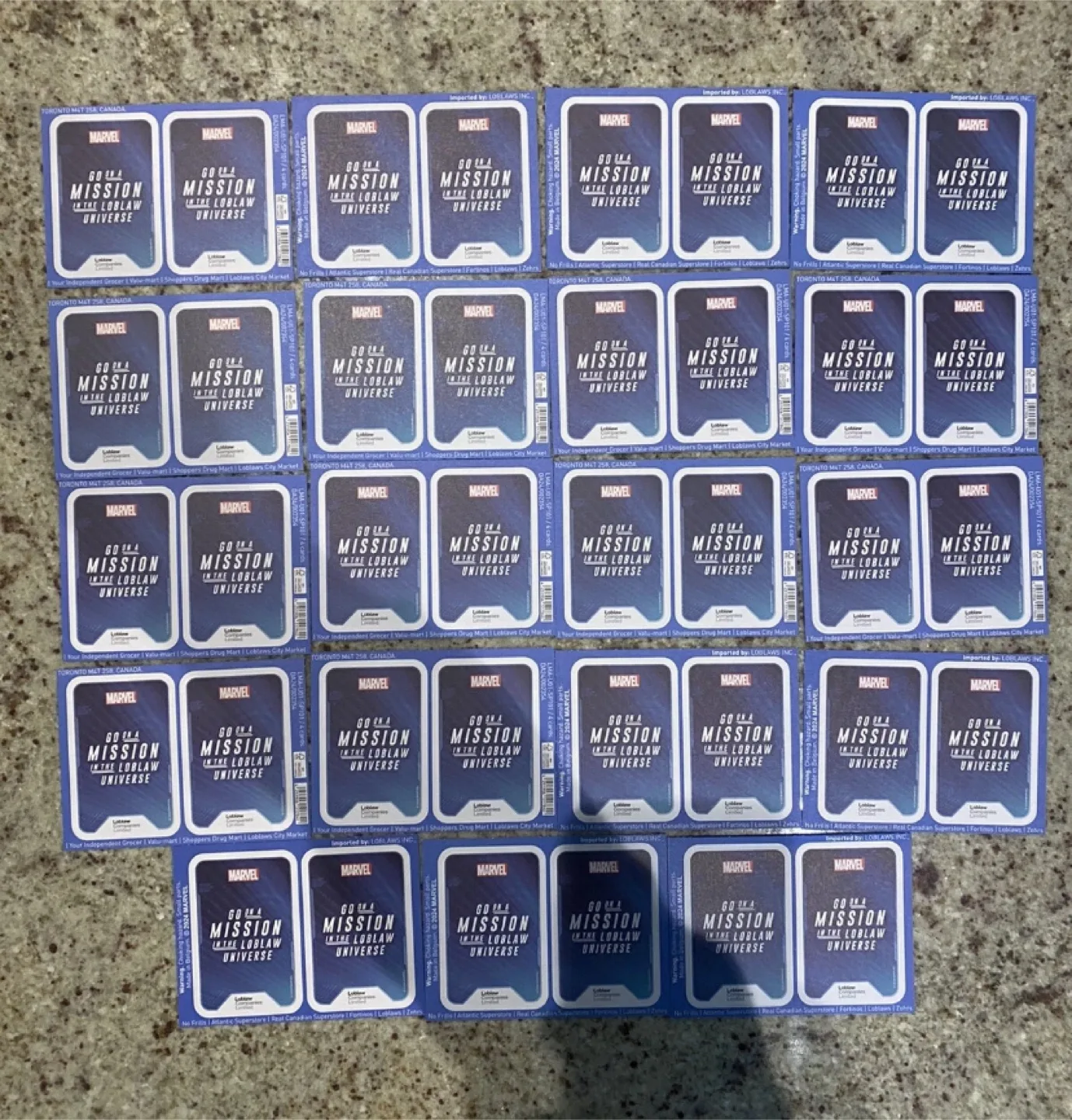 Marvel Go on a Mission In The Loblaw Universe Cards thumbnail