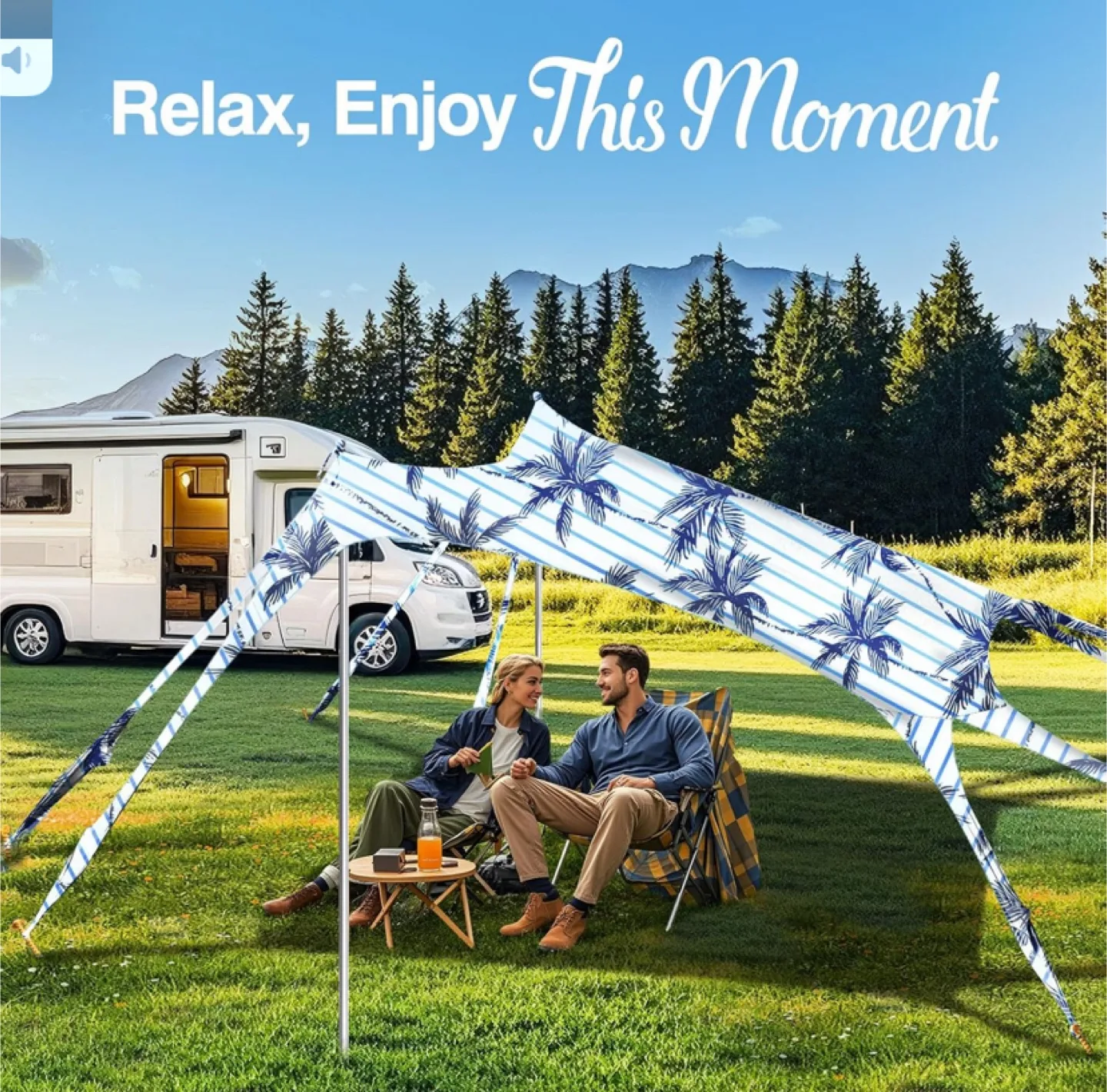 10x10 ft Beach Tent Sun Shelter UPF 50+ - New image indicator(4)