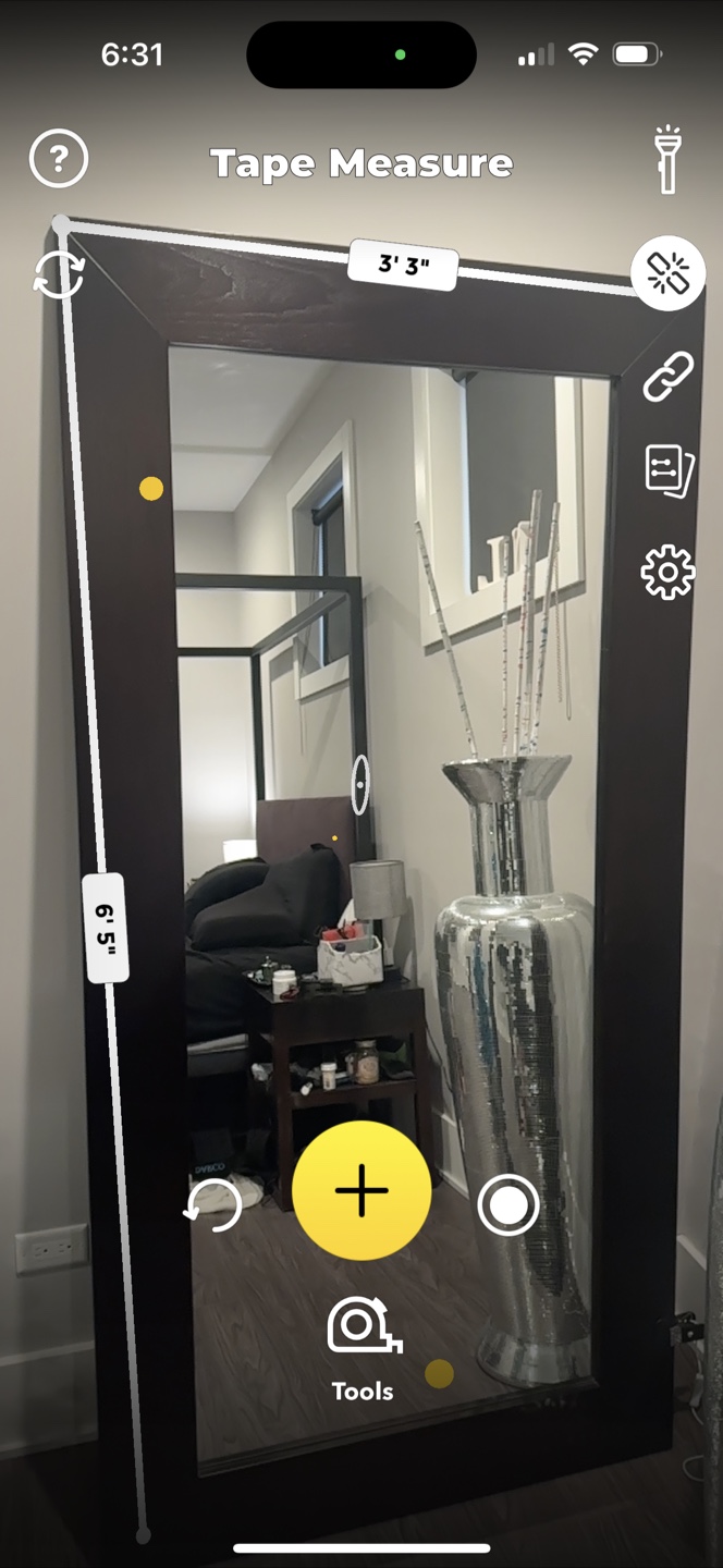 Full Length Mirror - 6'5" x 3'3" - photo 2