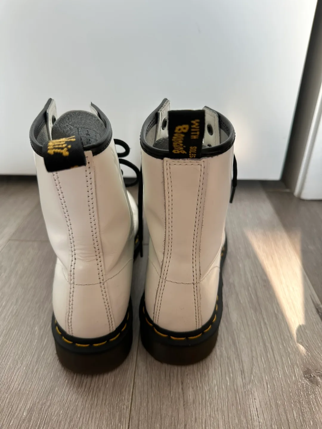 Dr. Martens 1460 White Smooth Leather Boots image indicator(2)