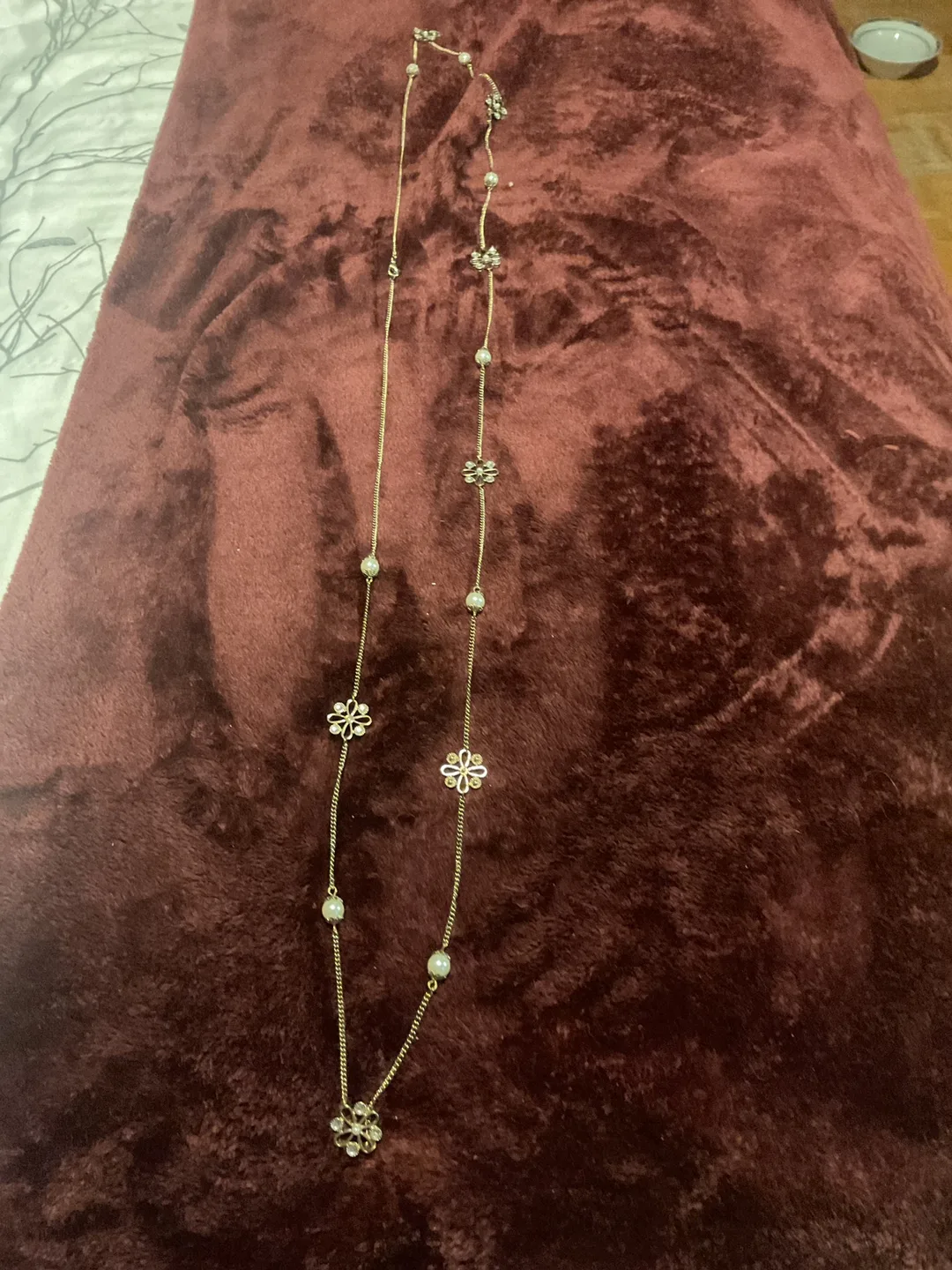 Flower & Pearl Necklace image indicator(2)