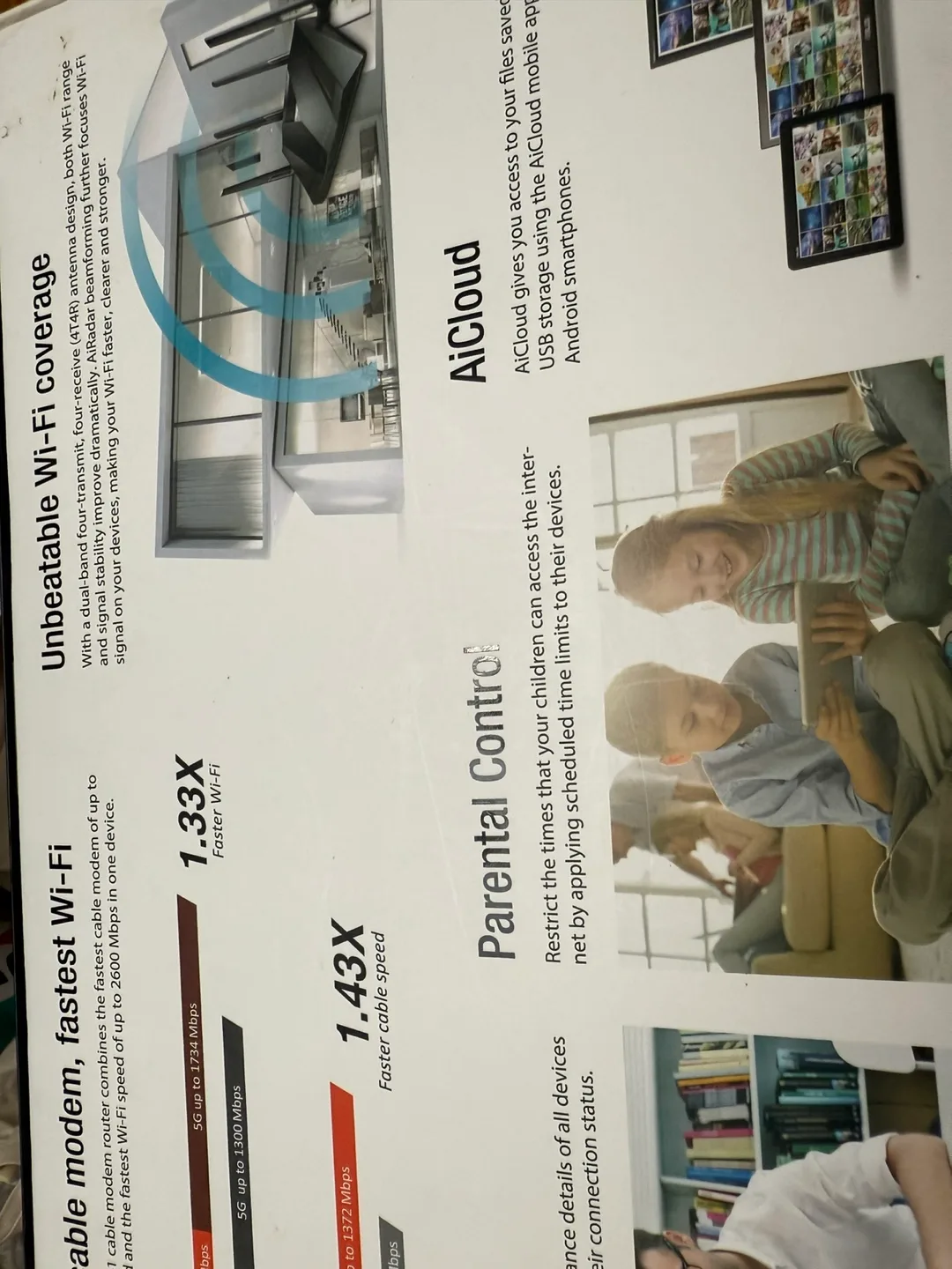 ASUS Wireless-AC2600 CM-32 DOCSIS 3.0 Cable Modem Router image indicator(3)