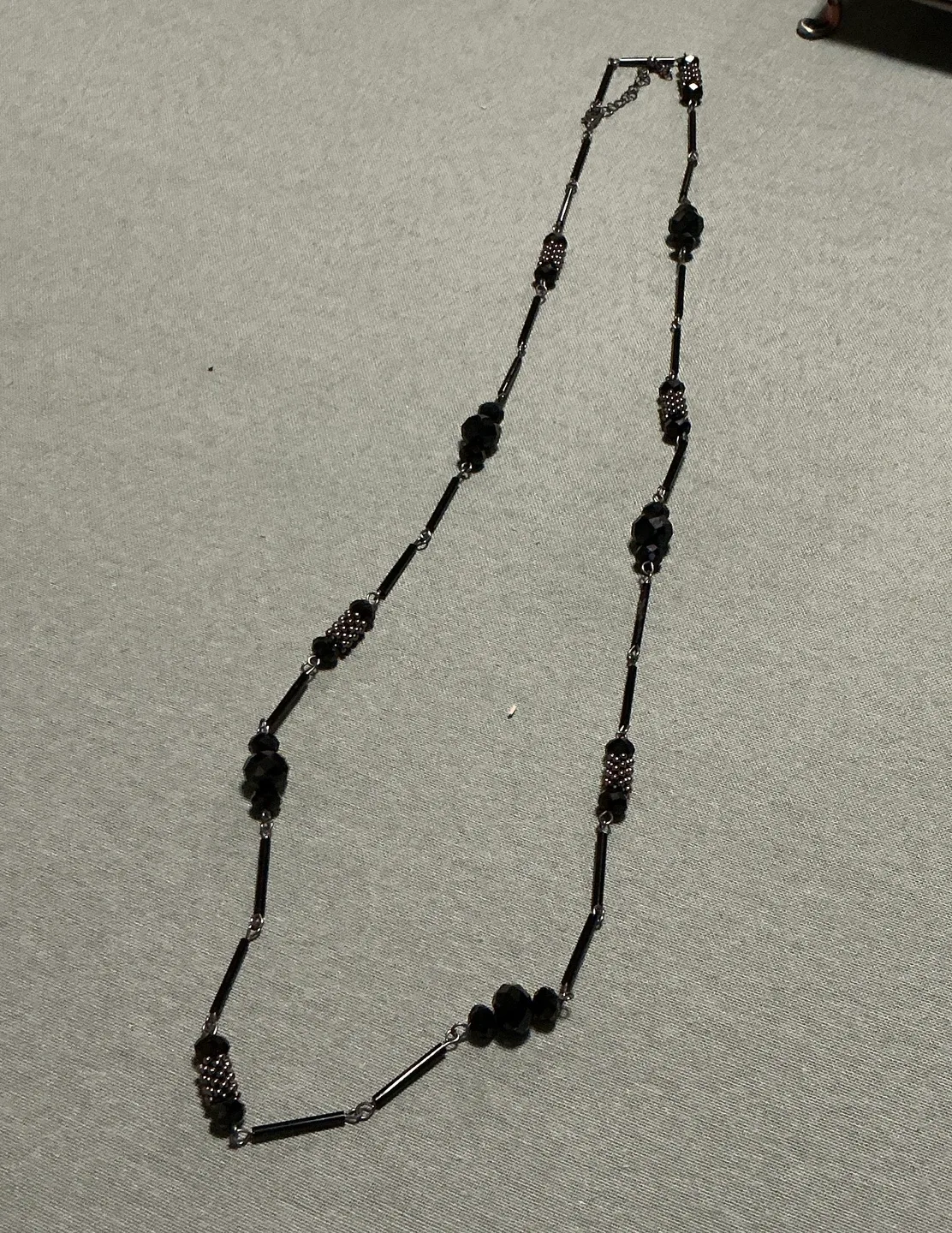 Black Beaded Necklace image indicator(2)