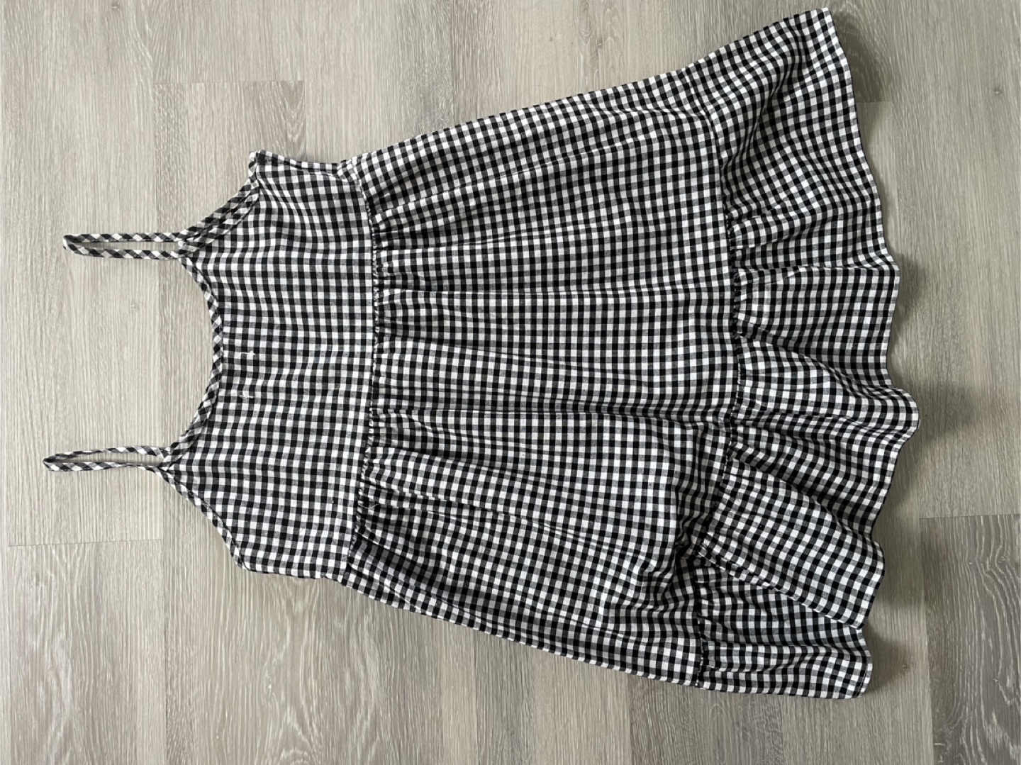 Gingham Sundress - Black & White - photo 2
