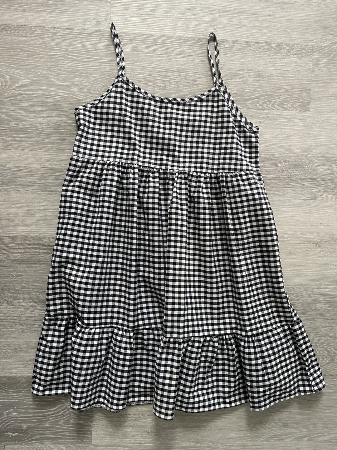 Gingham Sundress - Black & White