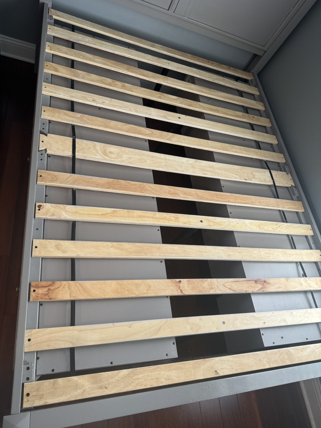 Gray Bed Frame with 6 Drawers - photo 3
