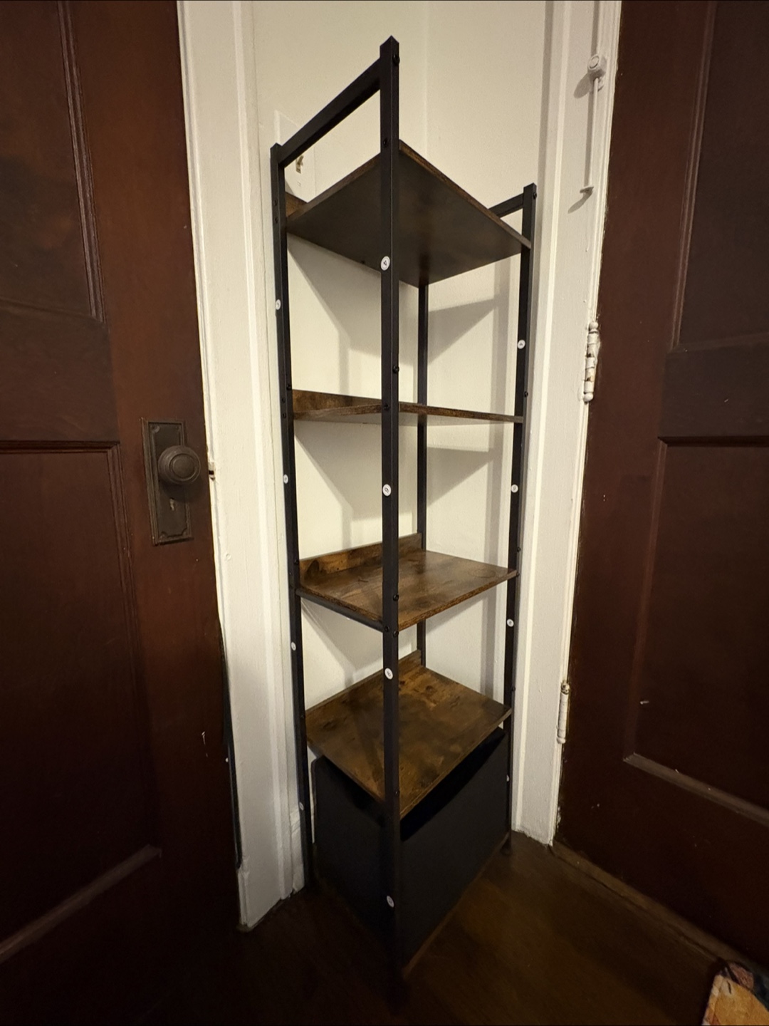 Ladder Shelf with Storage Cabinet