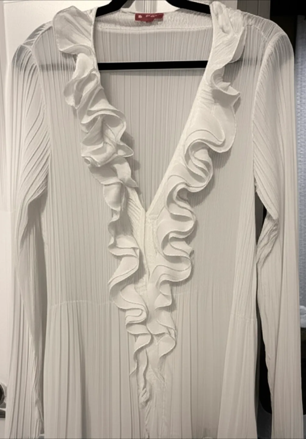 Derhy White Blouse - Size L thumbnail