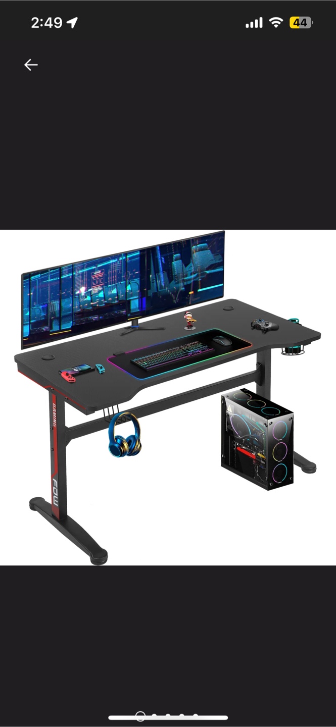 Gaming Desk with RGB Lighting