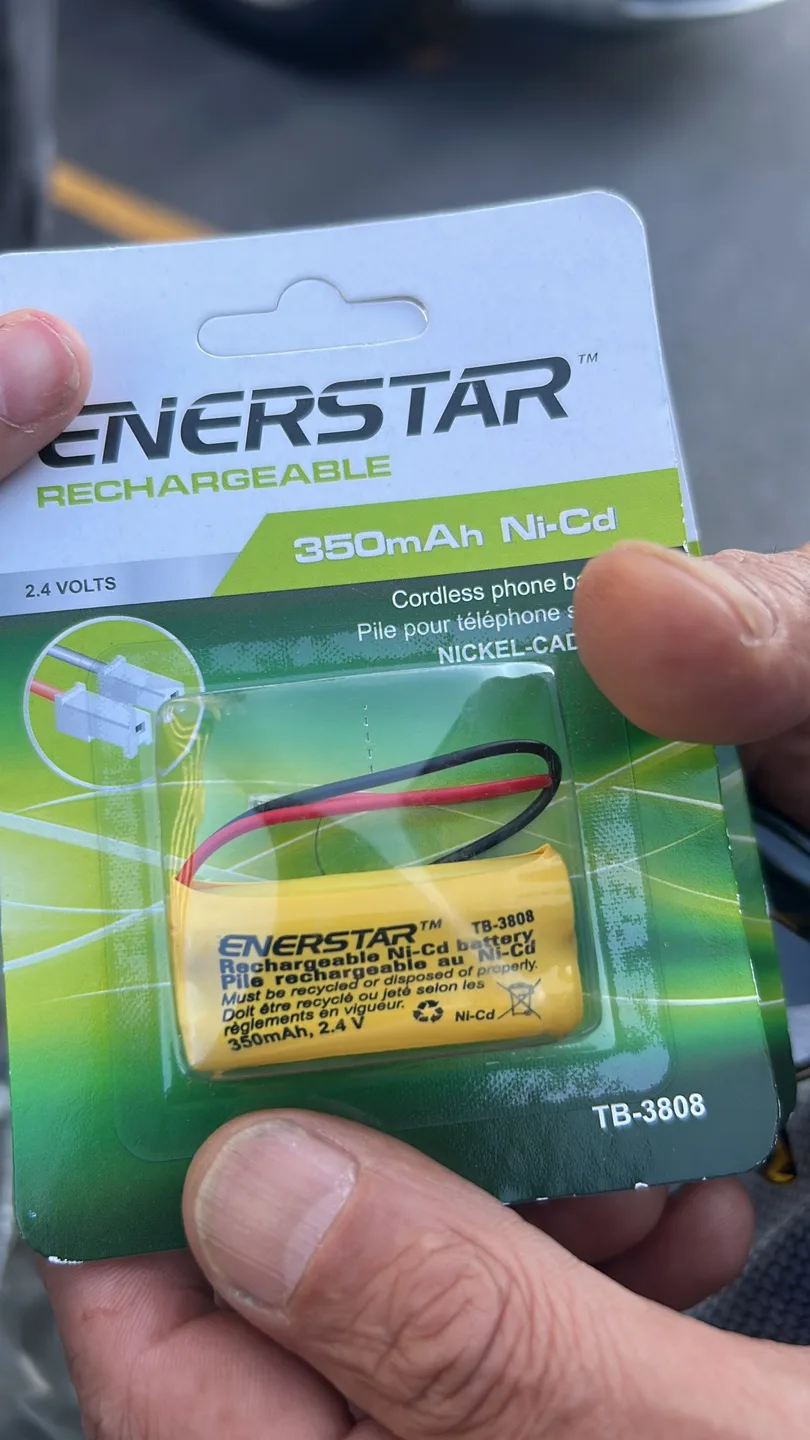 Enerstar Rechargeable Ni-Cd Battery 350mAh thumbnail