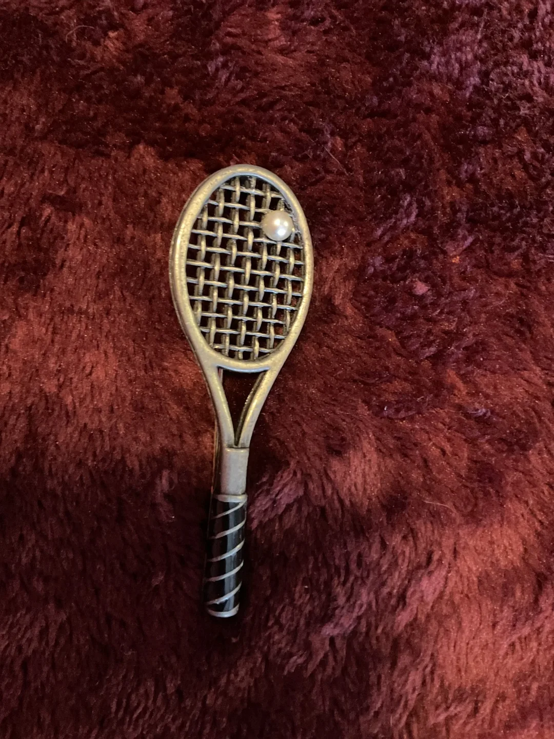 Tennis Racket Brooch thumbnail