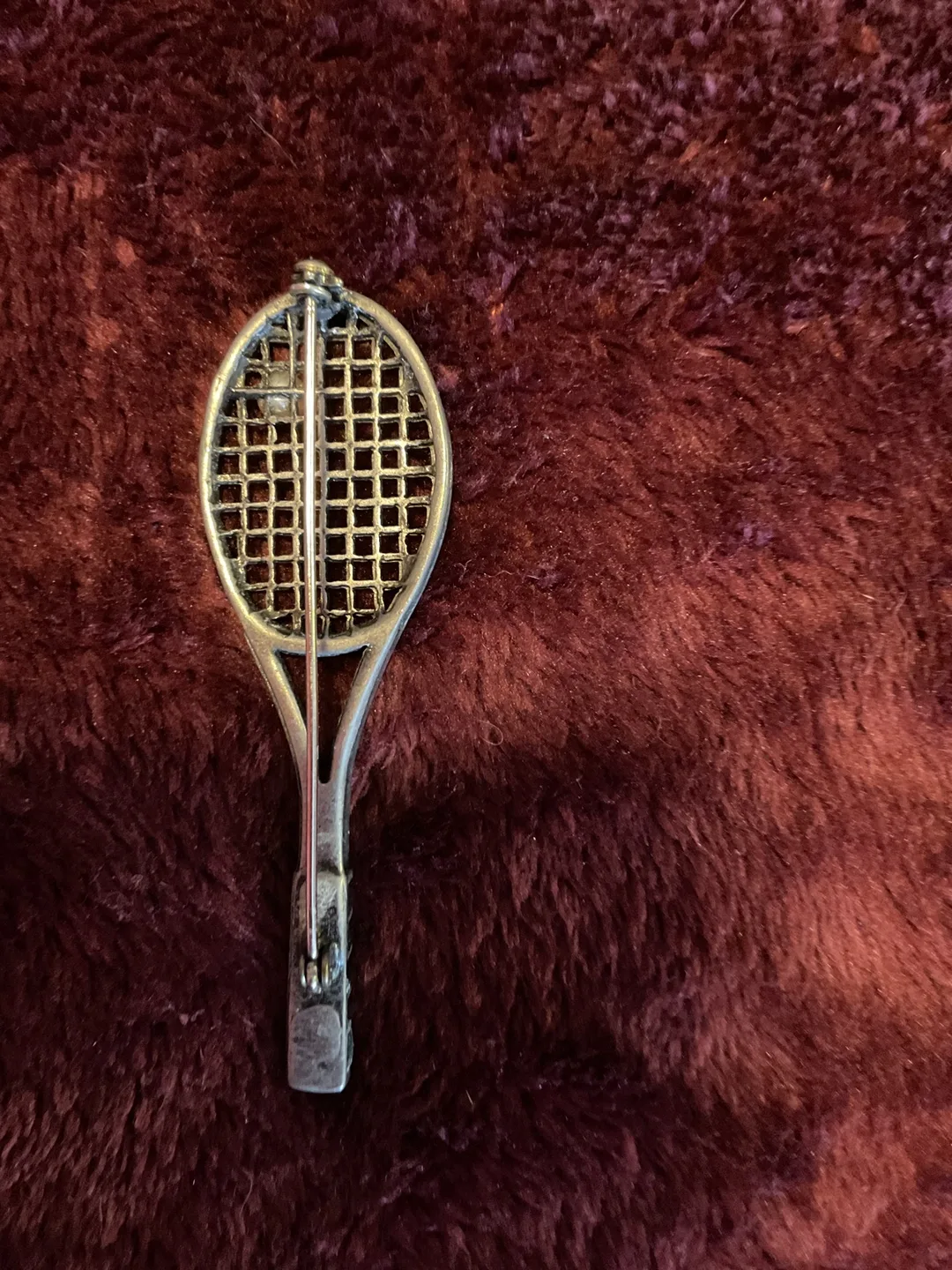 Tennis Racket Brooch image indicator(2)