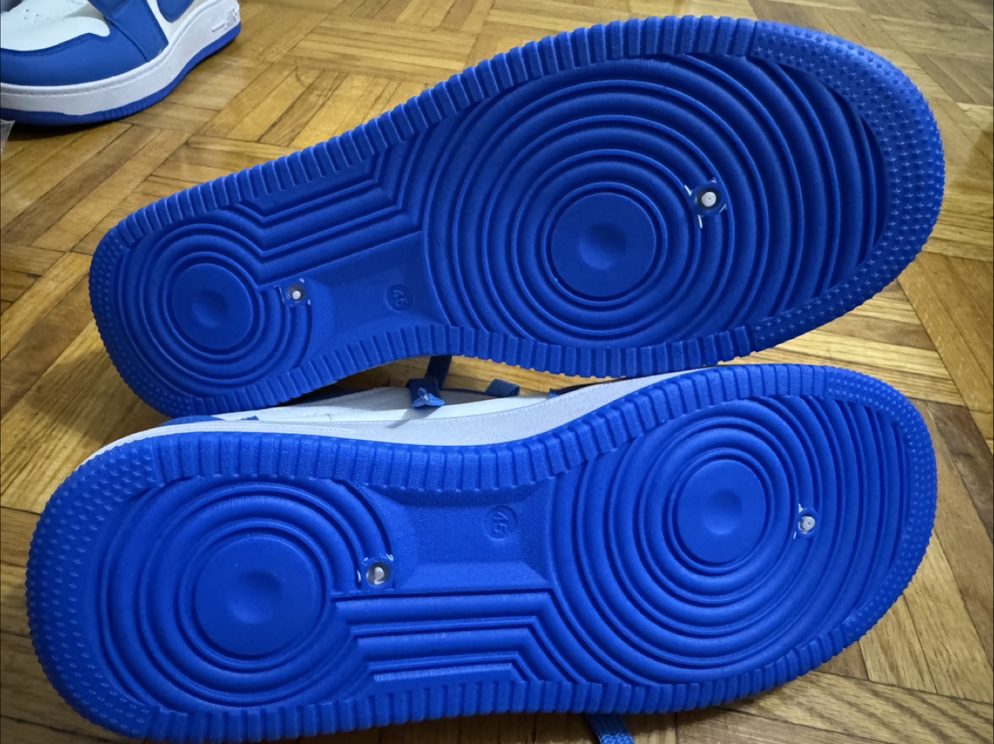 Nike Air Force 1 Blue/White Sneakers - photo 2