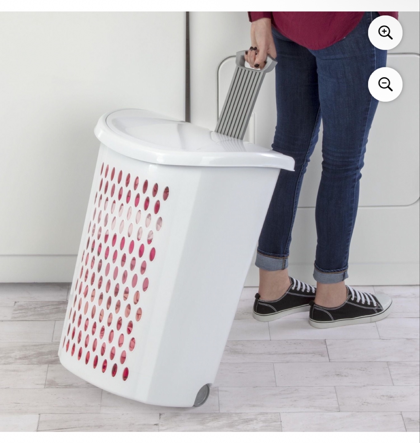 Sterilite Rolling LiftTop Laundry Basket - photo 2