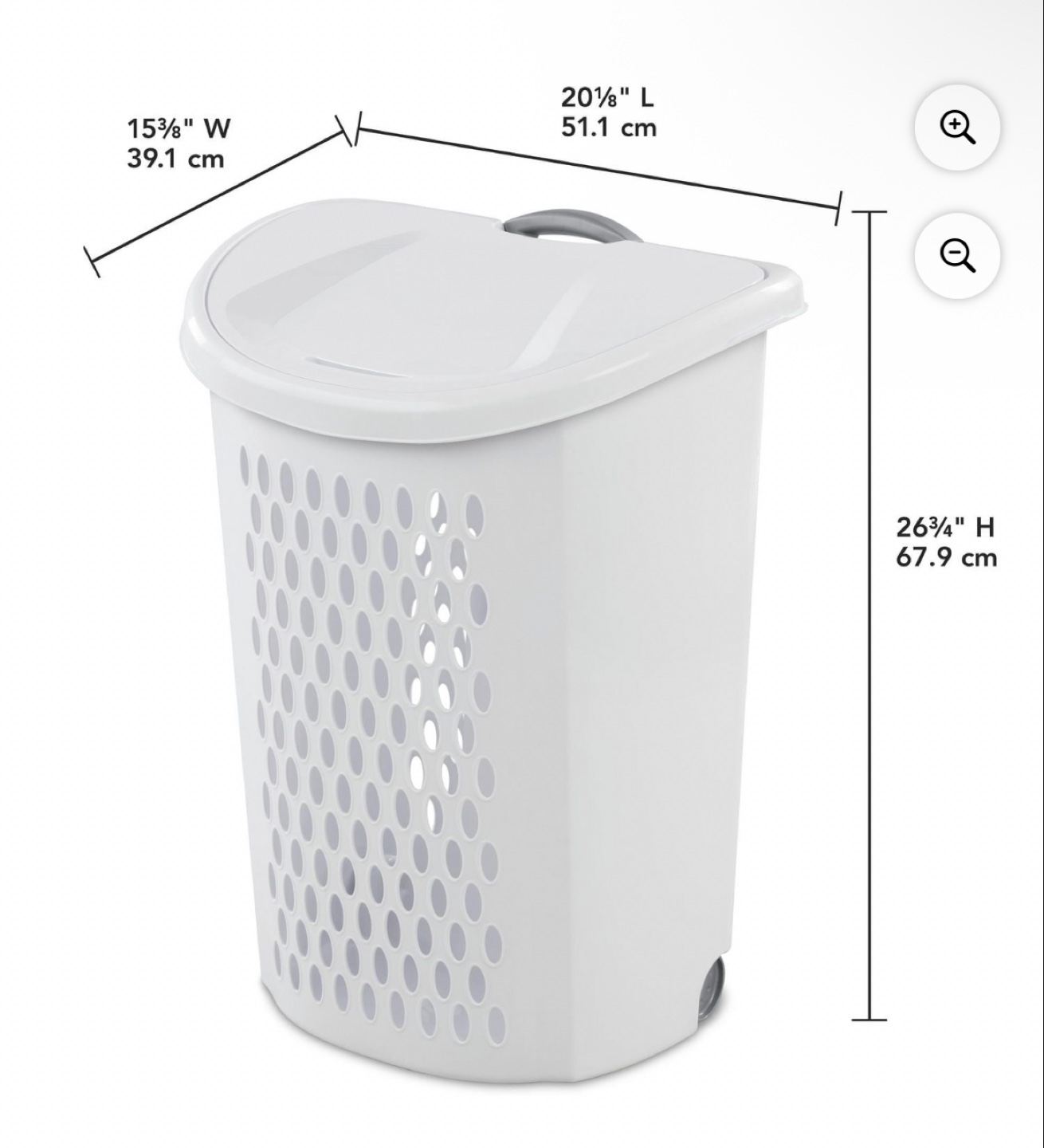 Sterilite Rolling LiftTop Laundry Basket - photo 4