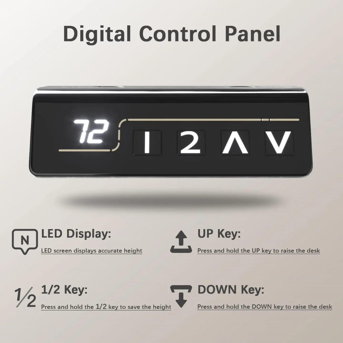 Brand New-55”x24” Black Electric Standing Desk - Open Box image indicator(3)