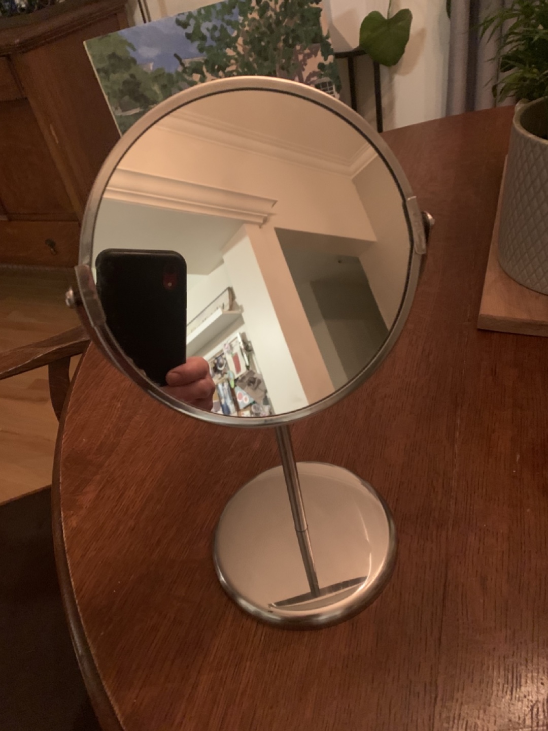 Silver Vanity Mirror