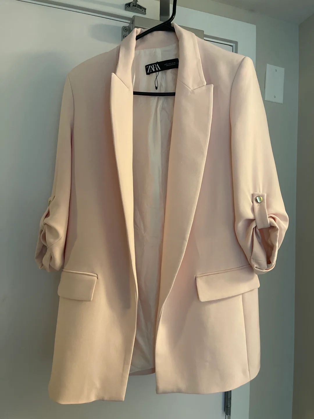 Zara Pink Blazer - Size Small thumbnail