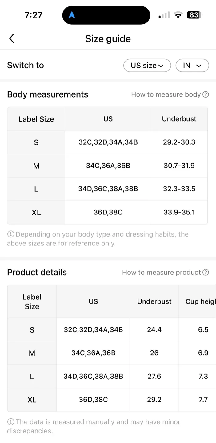 Apricot Strapless Bra - Size M image indicator(4)