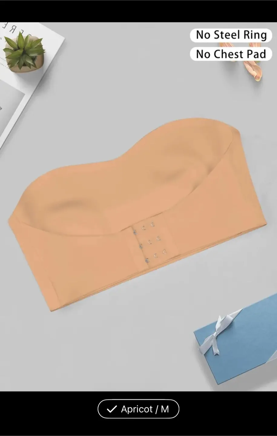 Apricot Strapless Bra - Size M image indicator(3)
