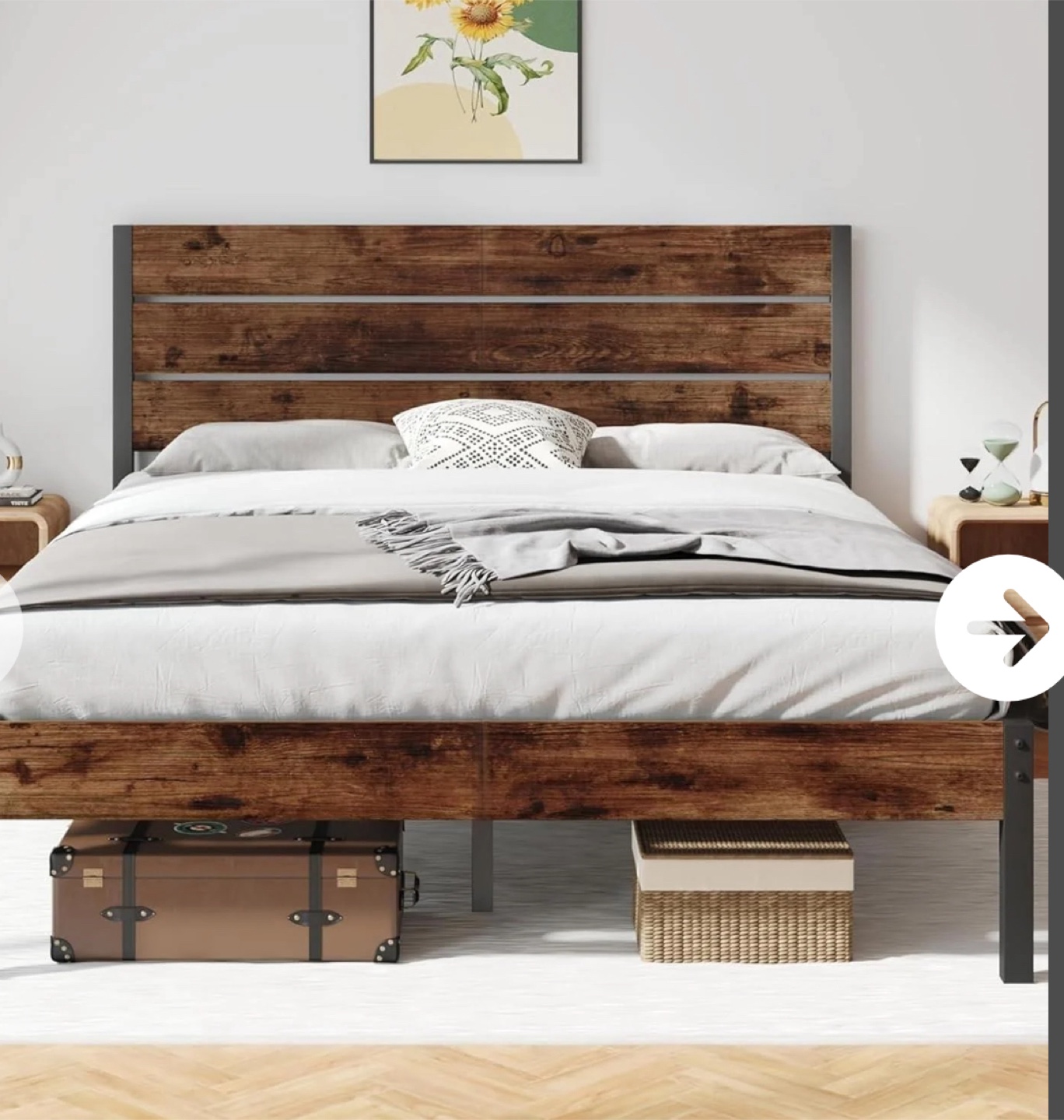 new open boxnQueen Size Bed Frame with Headboard