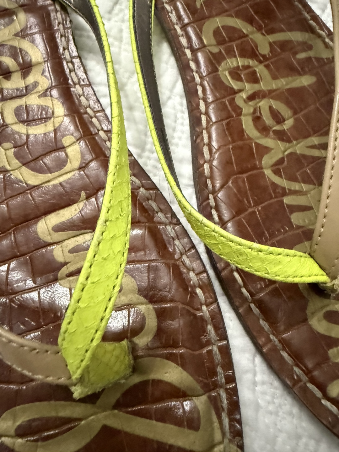 Sam Edelman Gracie Brown Flip Flops - Size 10 - photo 3