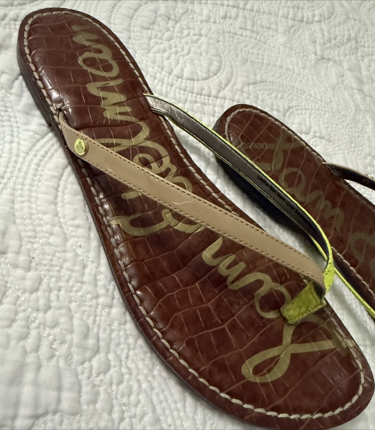 Sam Edelman Gracie Brown Flip Flops - Size 10 - photo 2
