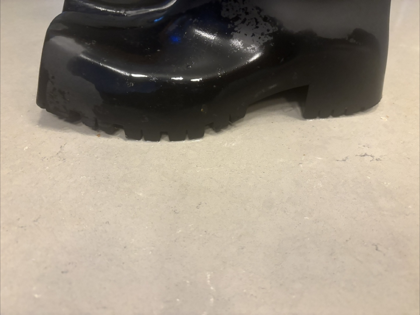 Black square toe Chunky Heel Boots - photo 3