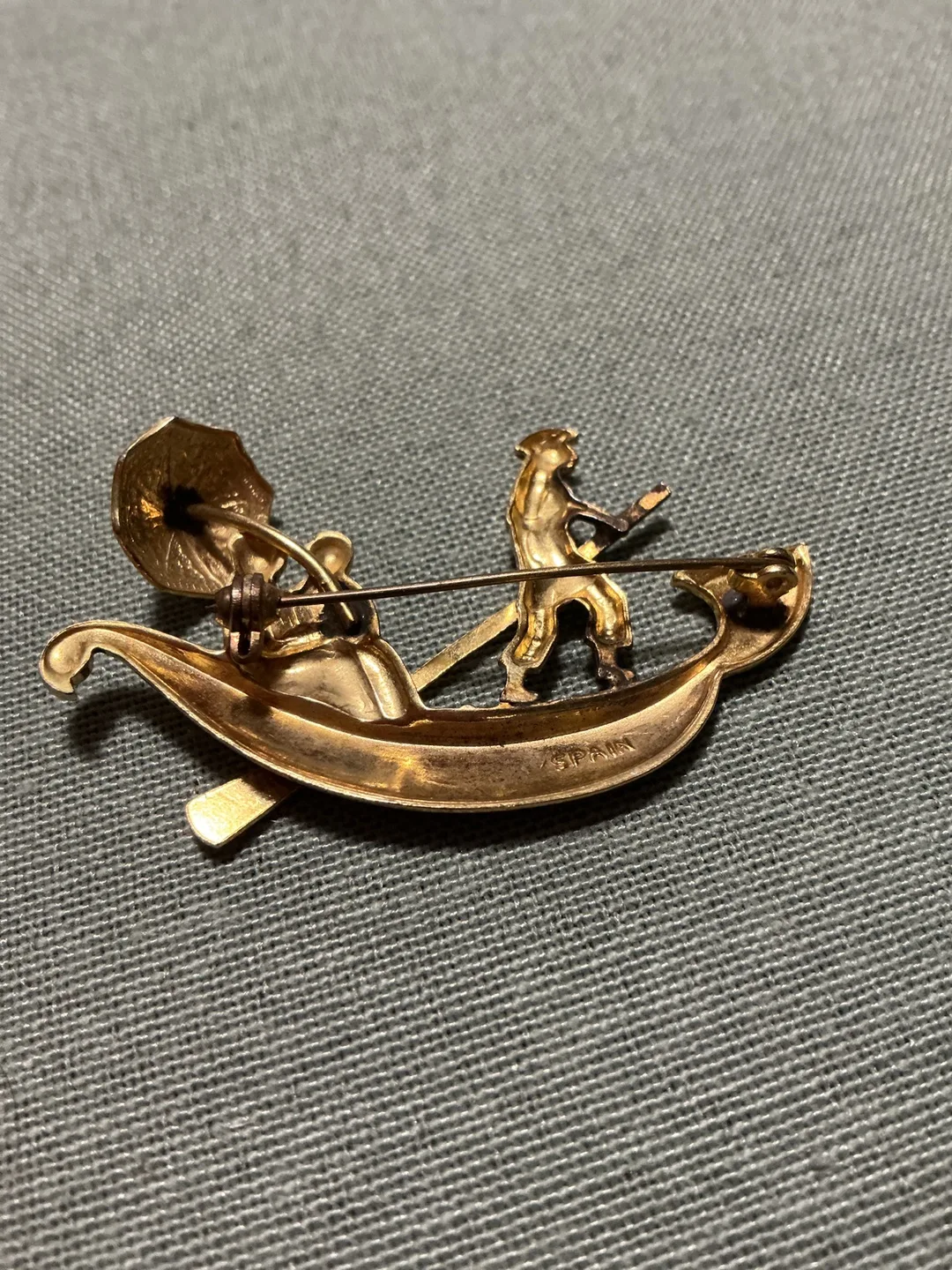 Vintage Gondola Boat Pin Brooch image indicator(2)