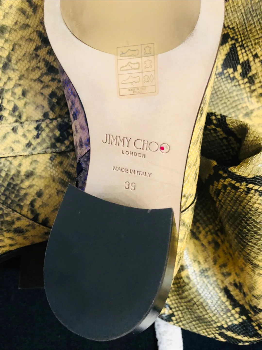 Jimmy Choo Python Print Heeled Boots - Size 39 image indicator(6)