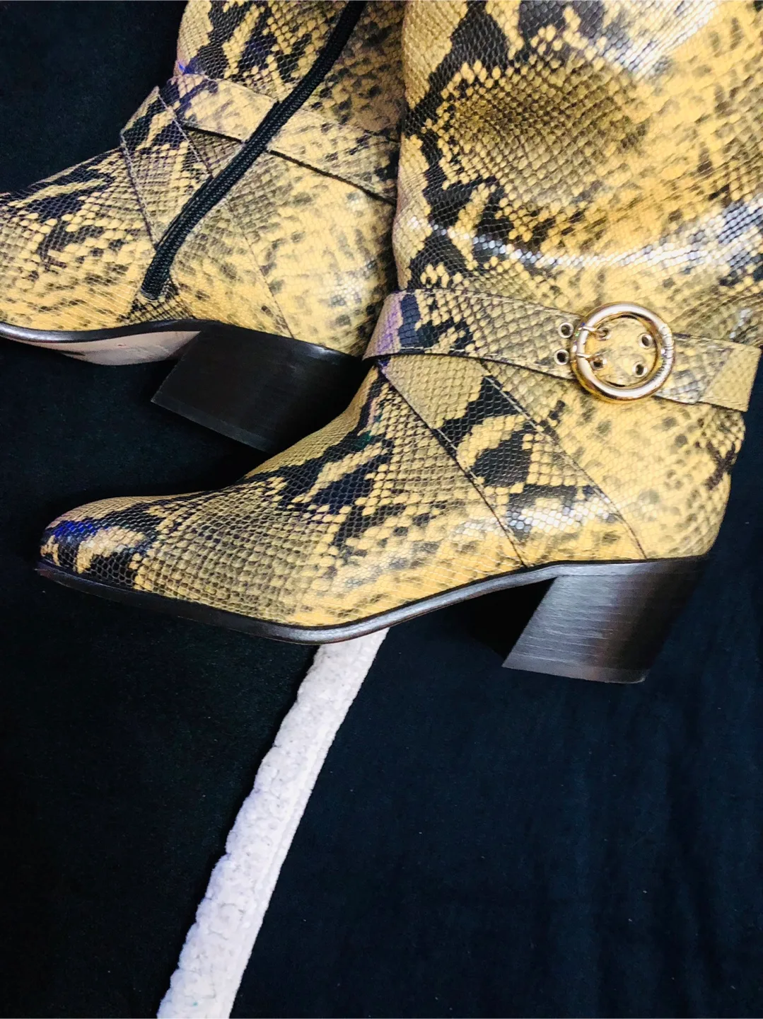 Jimmy Choo Python Print Heeled Boots - Size 39 image indicator(3)